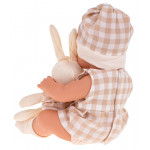 Súprava bábiky so zajačikom – béžová